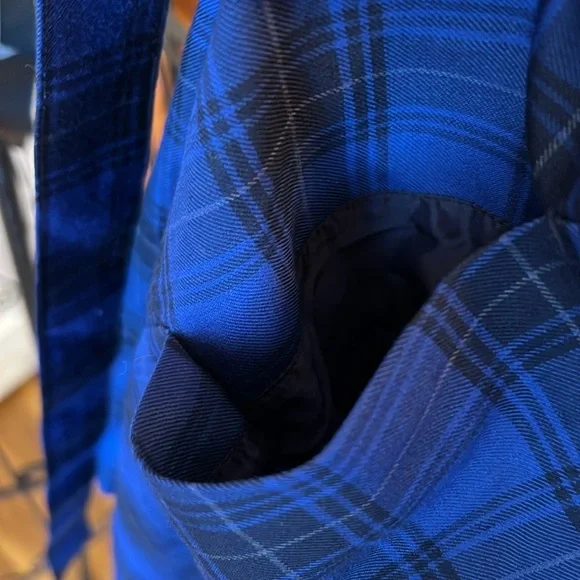 Brooks Brothers Women's Blue Tartan Shirt Dress-Sz 8 - Picture 7 of 9